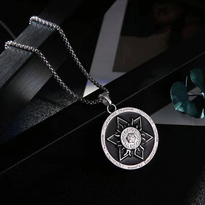 Wholesale Creative Maple Leaf Tags Men's Pendant Necklace