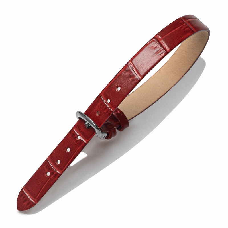 Wholesale Crocodile Patterned Bamboo Knot Patterned Cowhide Bracelets