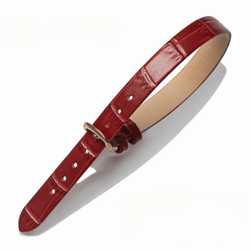 Wholesale Crocodile Patterned Bamboo Knot Patterned Cowhide Bracelets