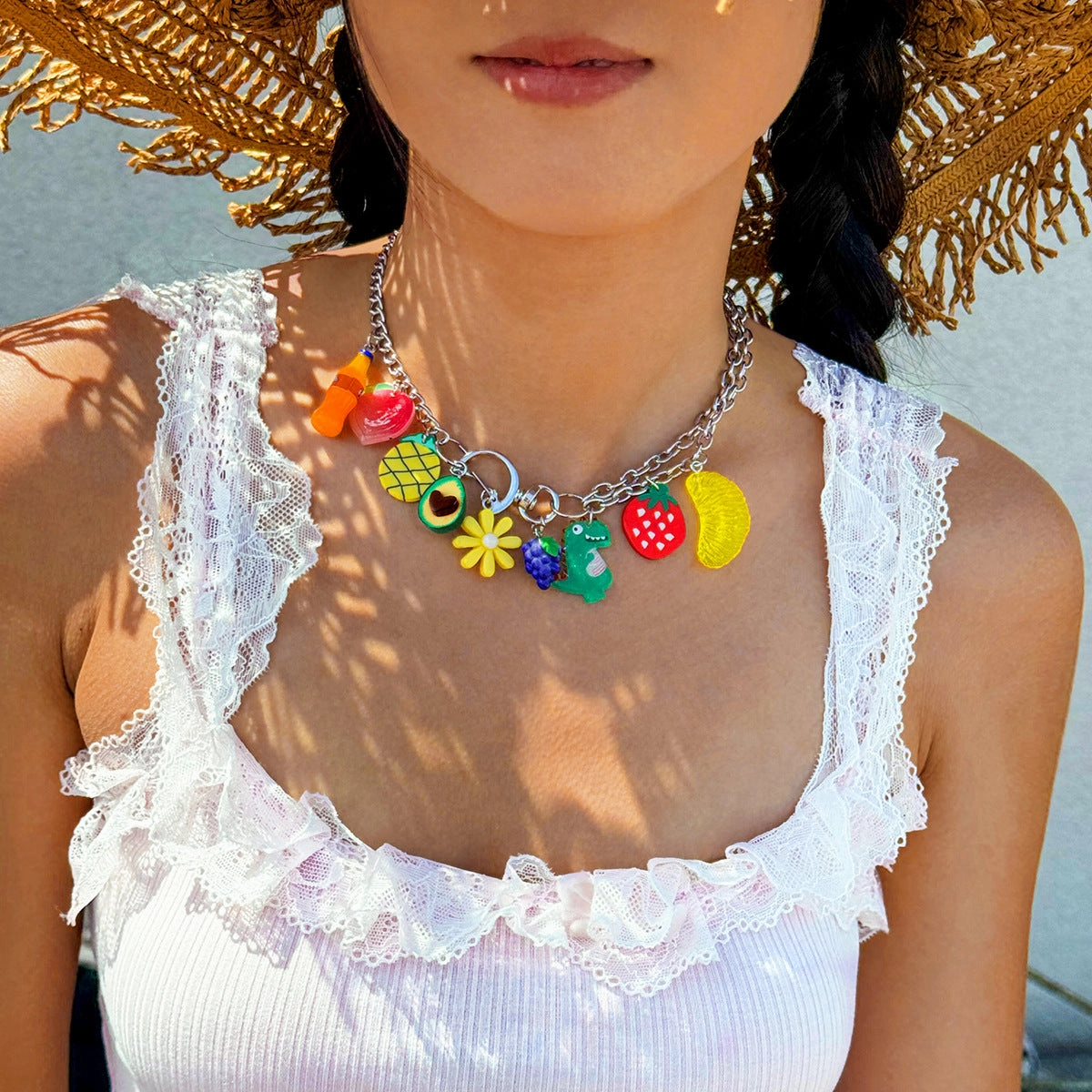 Wholesale Cross-border seaside holiday series beaded beach starfish shell necklace