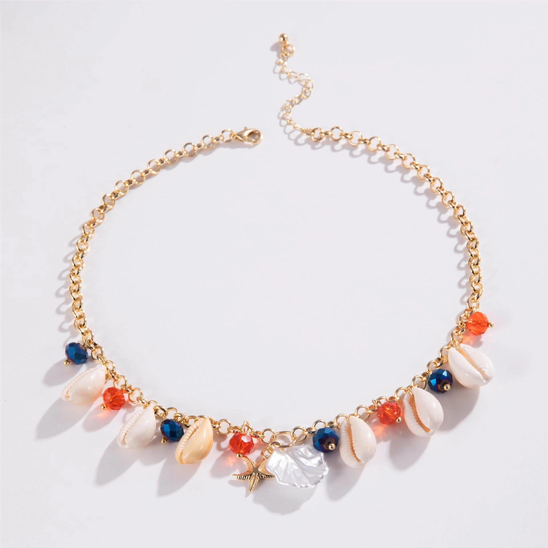 Wholesale Cross-border seaside holiday series beaded beach starfish shell necklace