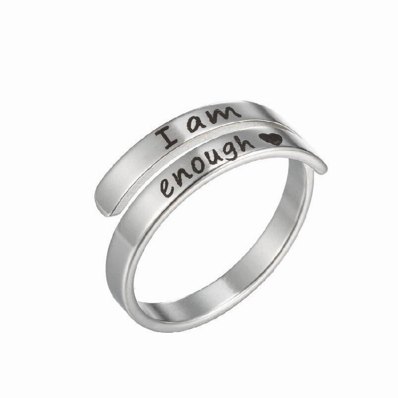 Wholesale Cross English Alphabet Titanium Steel Rings