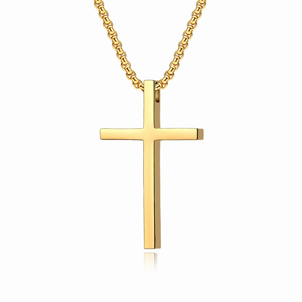 Wholesale Cross Men's and Women's Sweaters Titanium Steel Necklace