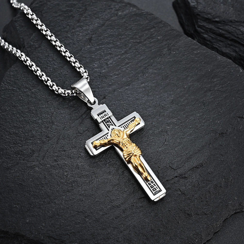 Wholesale Cross Pendant Alloy Necklace