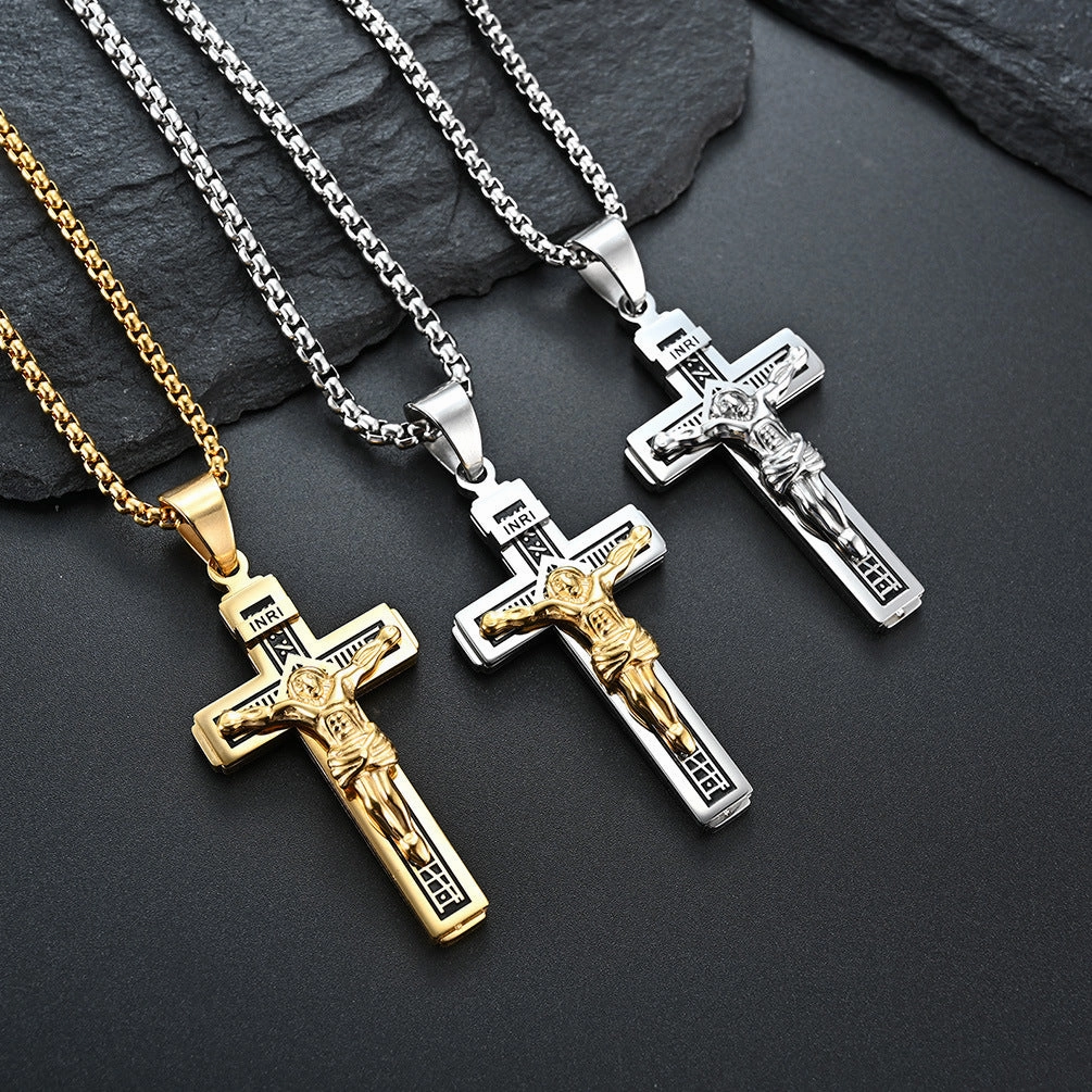 Wholesale Cross Pendant Alloy Necklace