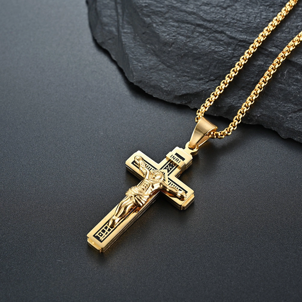 Wholesale Cross Pendant Alloy Necklace