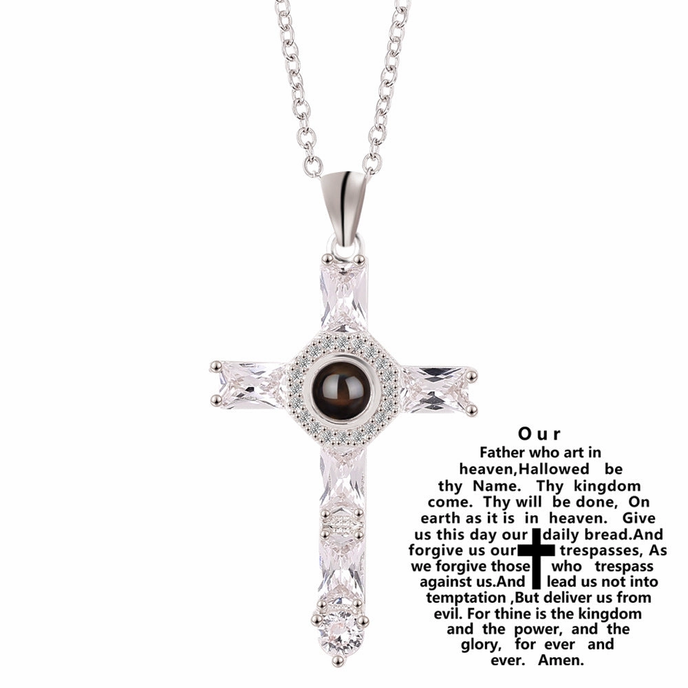 Wholesale Cross Projection Alloy Necklace