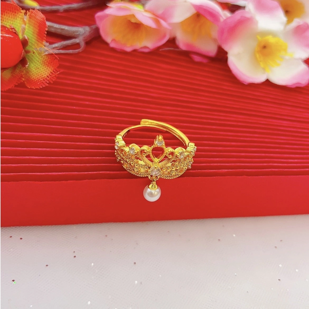 Wholesale Crown Pearl Ring