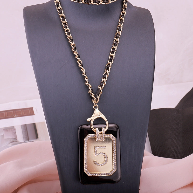 Wholesale Crystal Full Diamond Pendant Alloy Necklaces