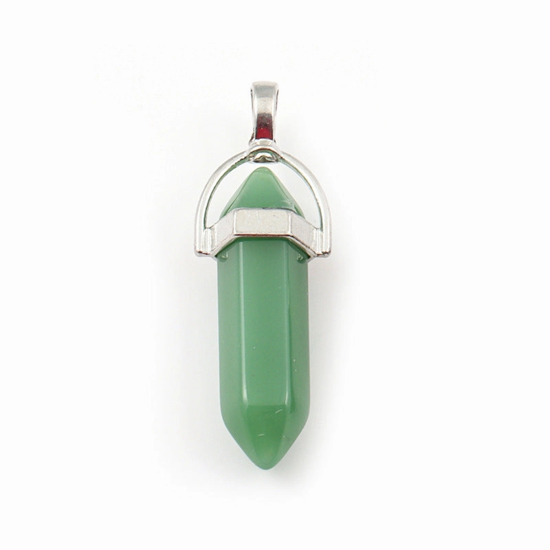 Wholesale Crystal Hexagonal Bullet Hexahedron Necklace Accessories