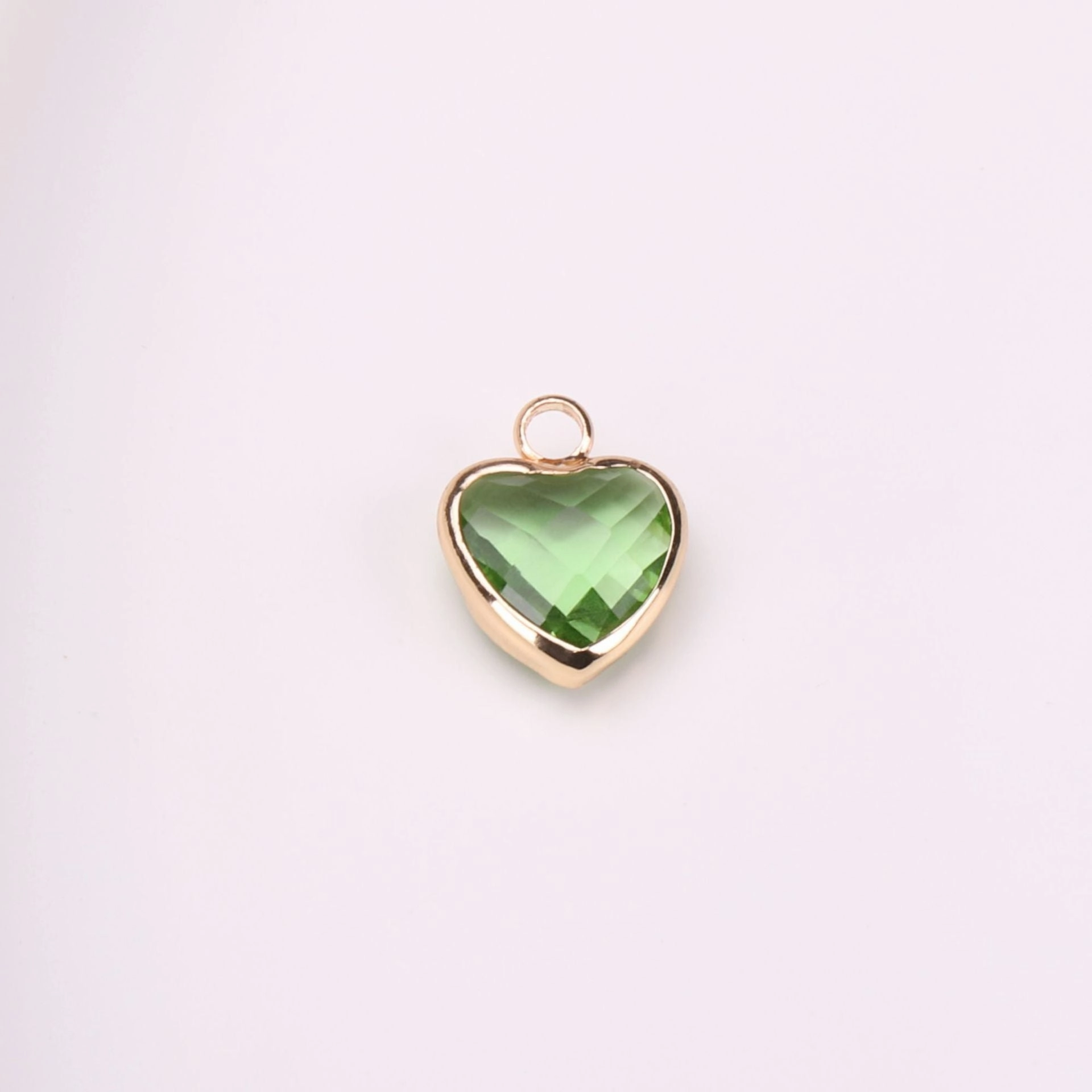 Wholesale Crystal Love Peach Heart Pendant