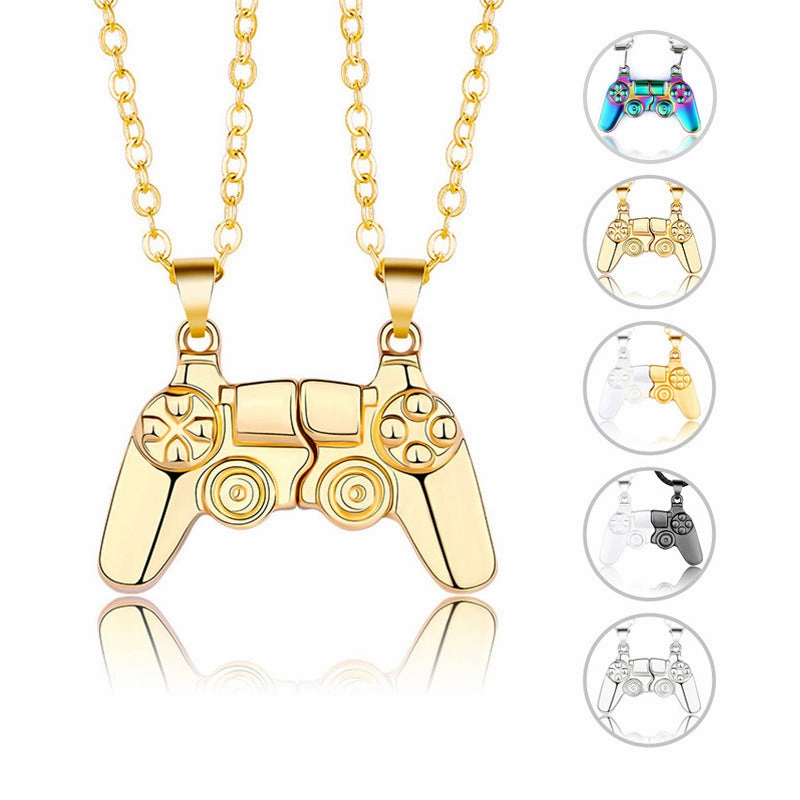Wholesale Crystal Pendant Necklace Silver Color Women's Jewelry Accessories Zirconia Stone Inlaid Fashionable Design