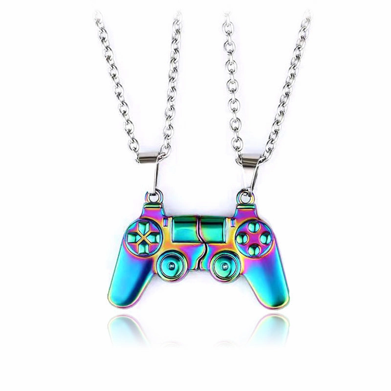 Wholesale Crystal Pendant Necklace Silver Color Women's Jewelry Accessories Zirconia Stone Inlaid Fashionable Design