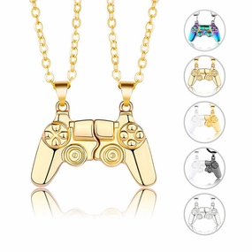 Wholesale Crystal Pendant Necklace Silver Color Women's Jewelry Accessories Zirconia Stone Inlaid Fashionable Design