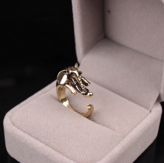 Wholesale Cute Animal Opening Alloy Rings