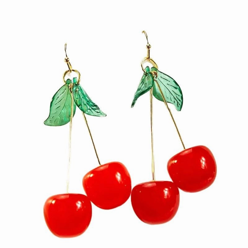 Wholesale Cute Fruit Cherry Earrings