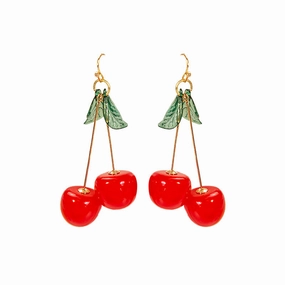 Wholesale Cute Fruit Cherry Earrings