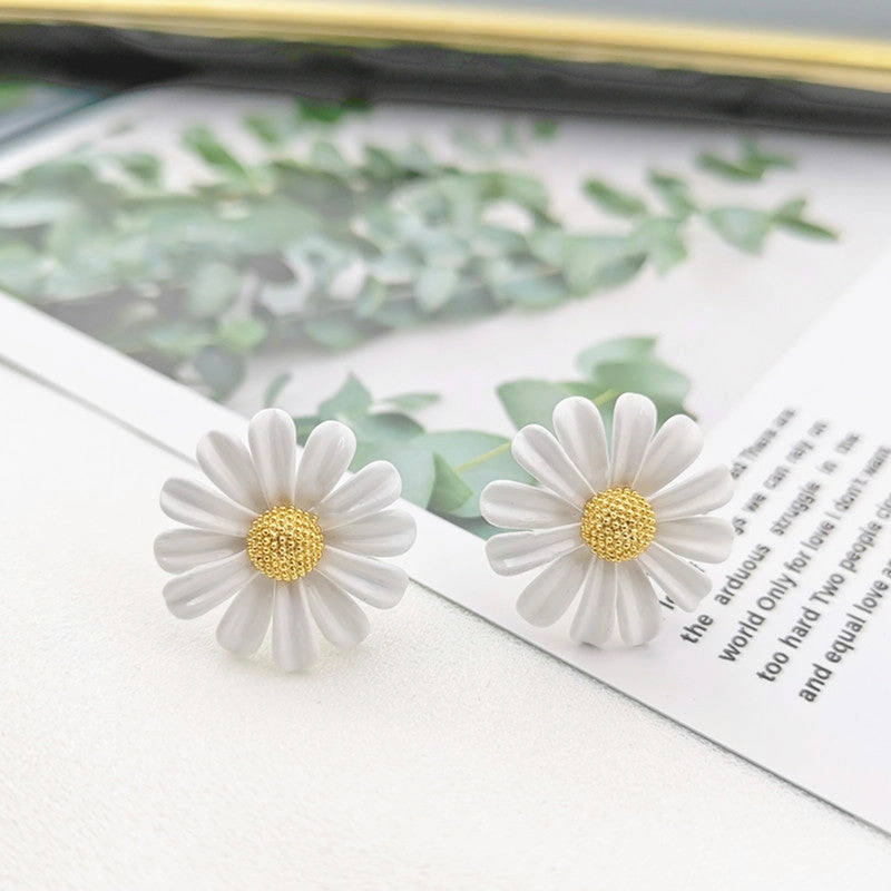Wholesale Daisy Alloy Rings Necklace Set