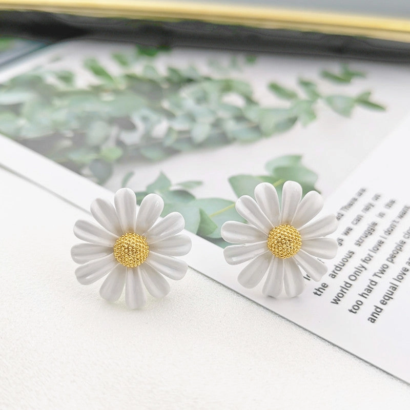 Wholesale Daisy Alloy Rings Necklace Set