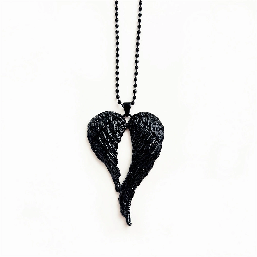 Wholesale Dark Vampire Flower Heart Mirror Alloy Necklaces