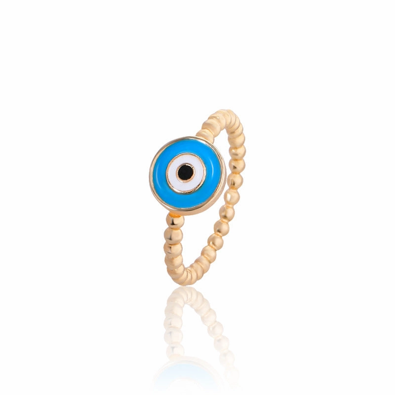 Wholesale Demon Eye Gold Plated Alloy Rings