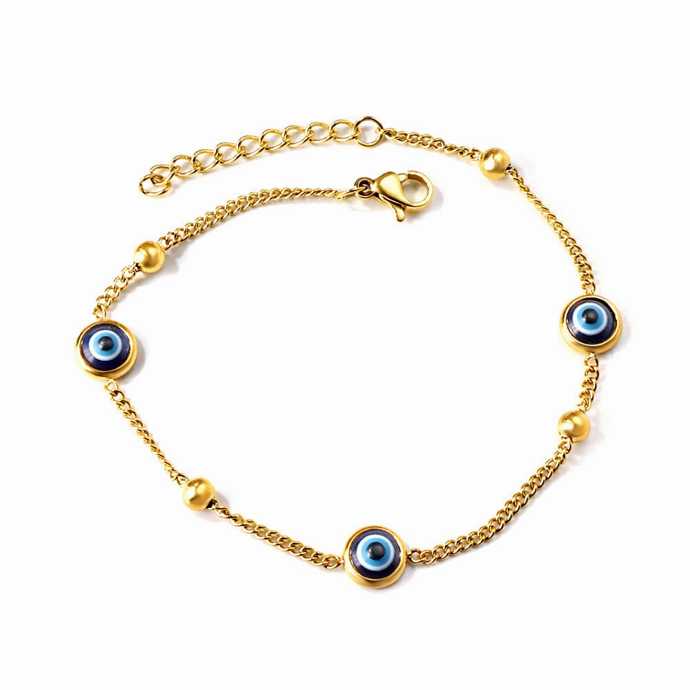 Wholesale Devil Eye Electroplated Metal Bracelet