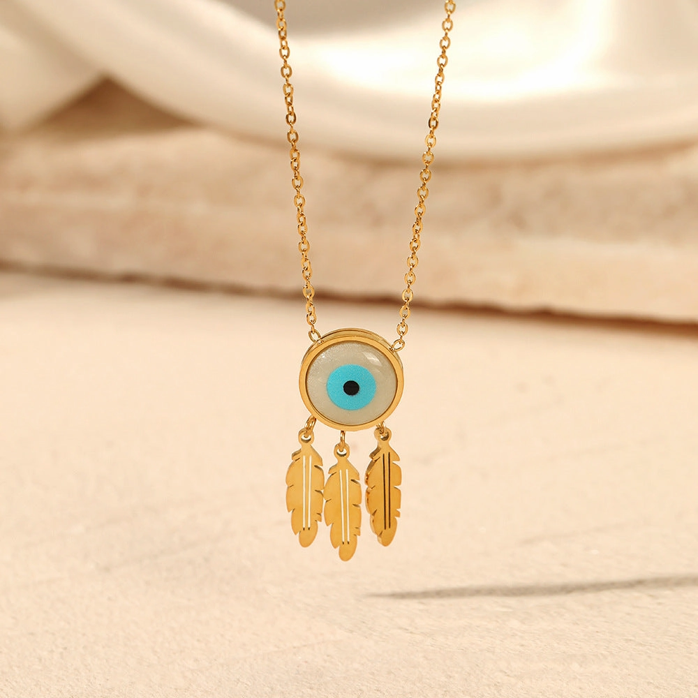 Wholesale Devil Eye Stainless Steel Necklace