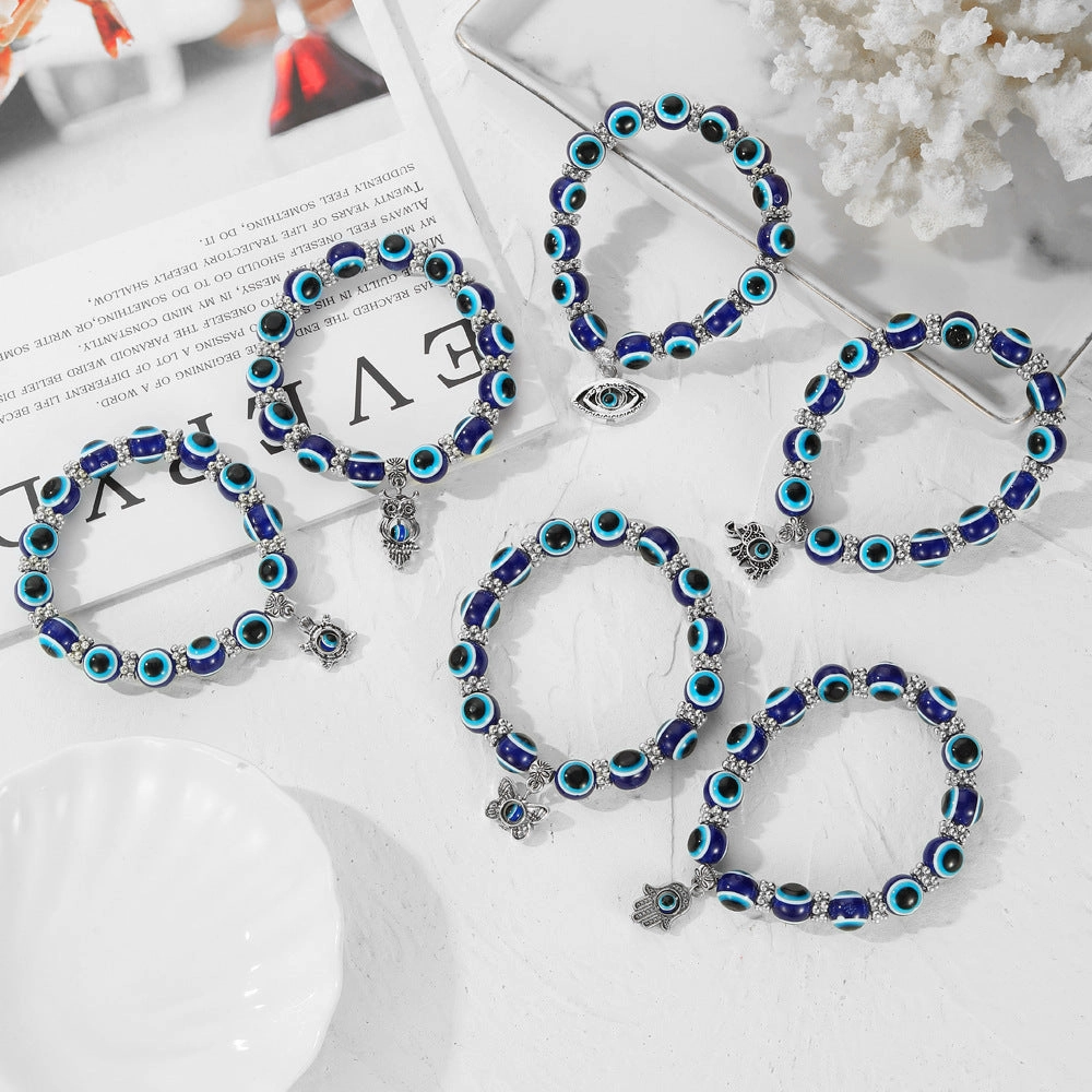 Wholesale Devil Eyes Blue Eyes Vintage Turquoise Bracelet