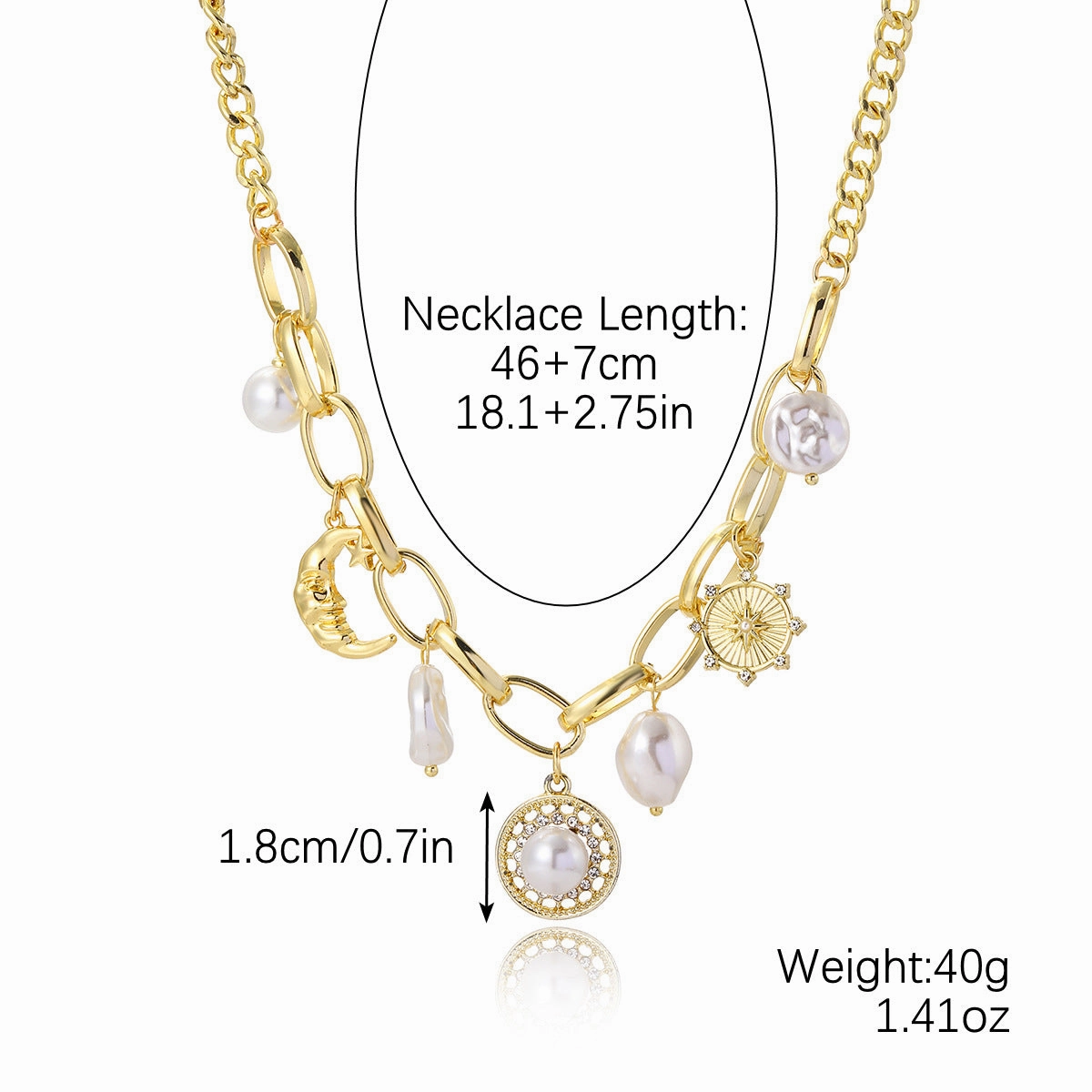 Wholesale Devil's Eye Premium Alloy Exaggerated Necklace
