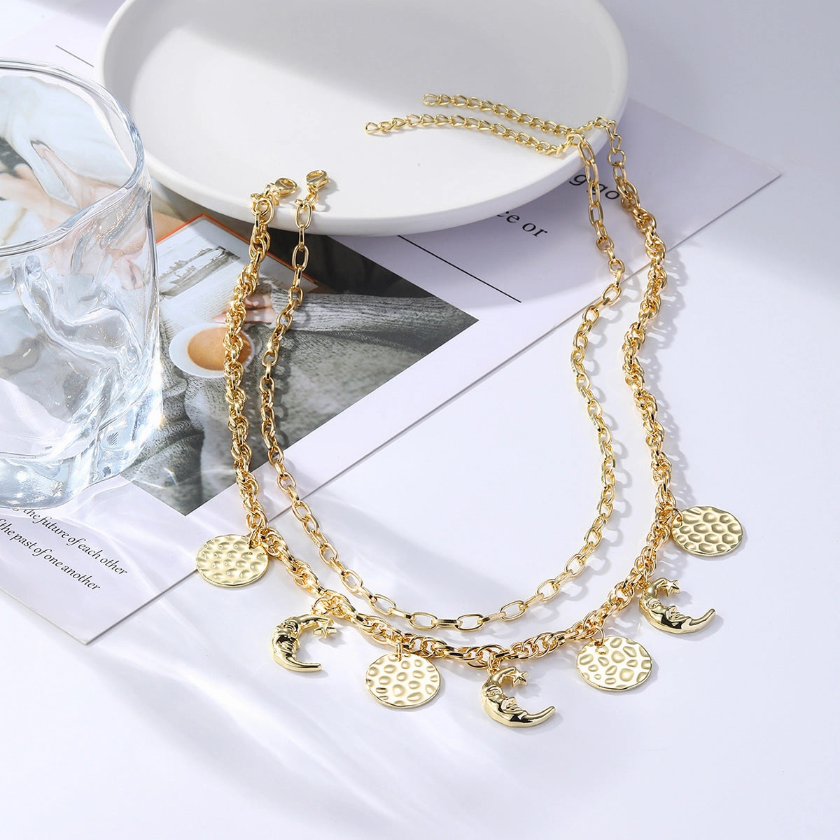 Wholesale Devil's Eye Premium Alloy Exaggerated Necklace