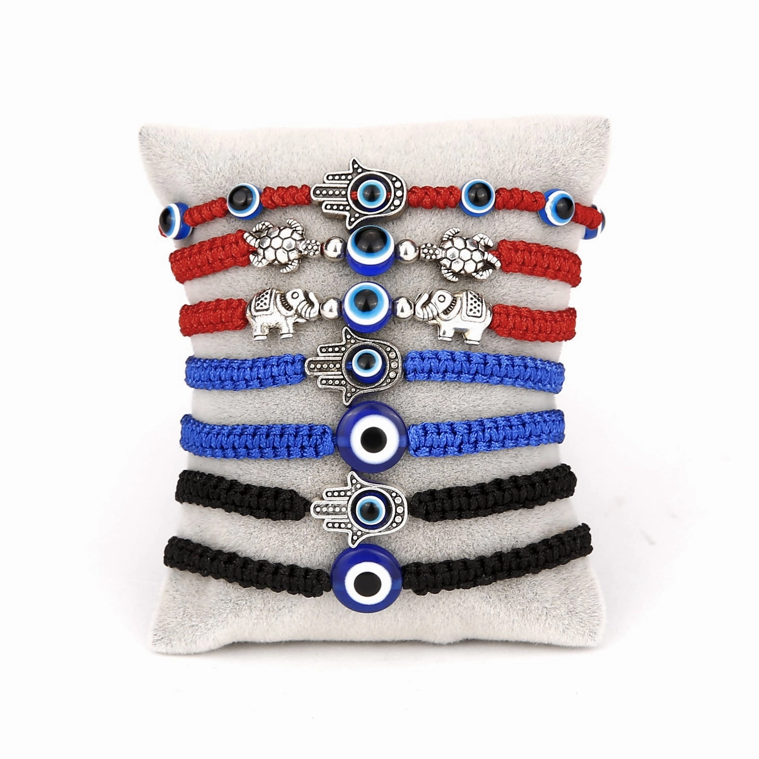 Wholesale Devil's Eye Red Rope Braided Adjustable Bracelet