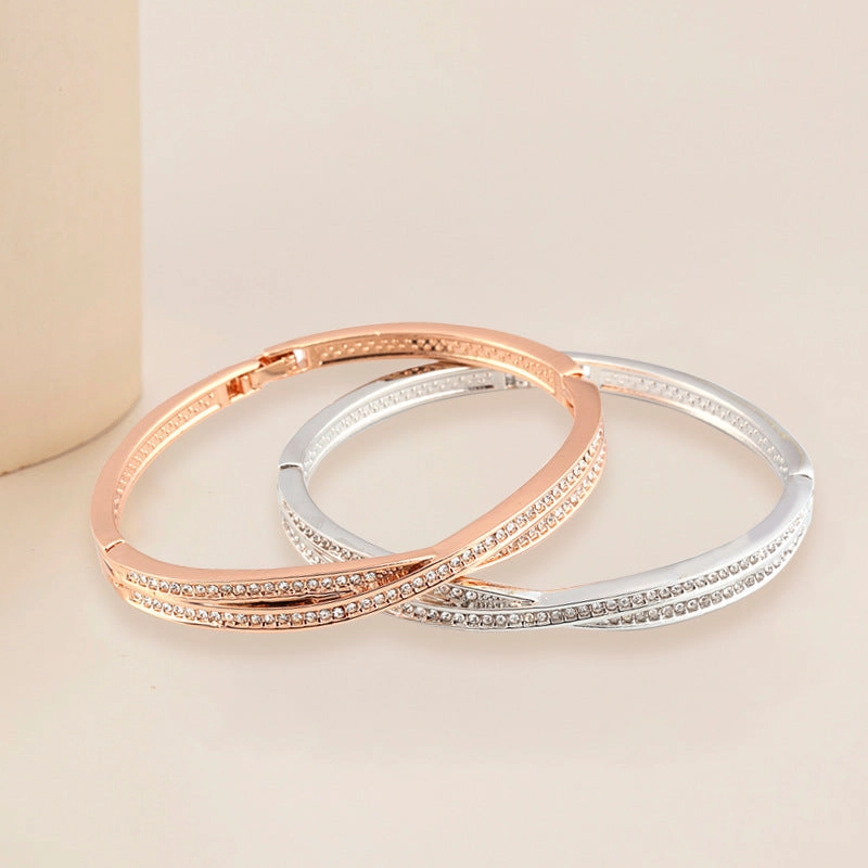 Wholesale Diamond Cross Silver Bracelet
