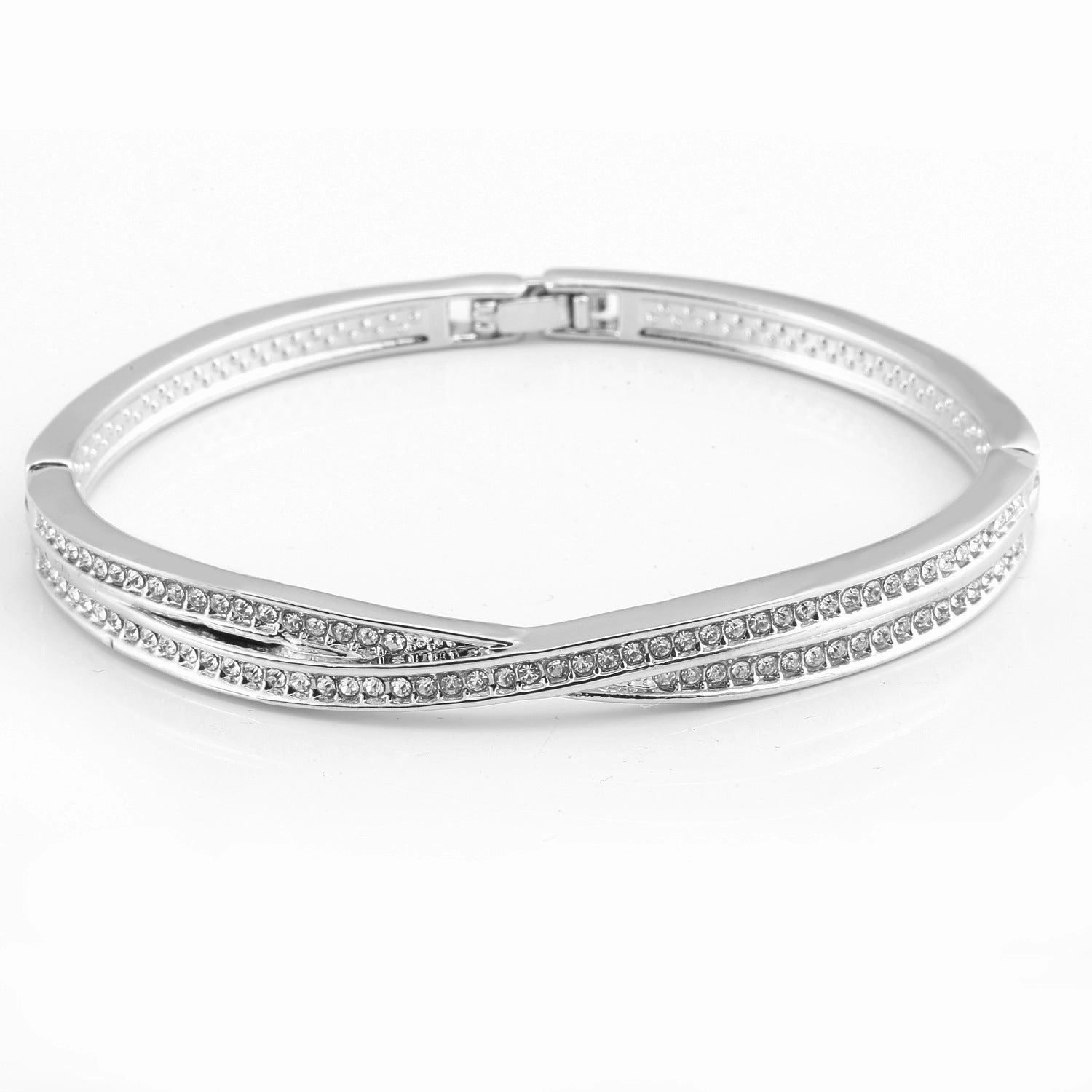 Wholesale Diamond Cross Silver Bracelet