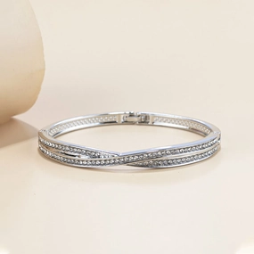 Wholesale Diamond Cross Silver Bracelet