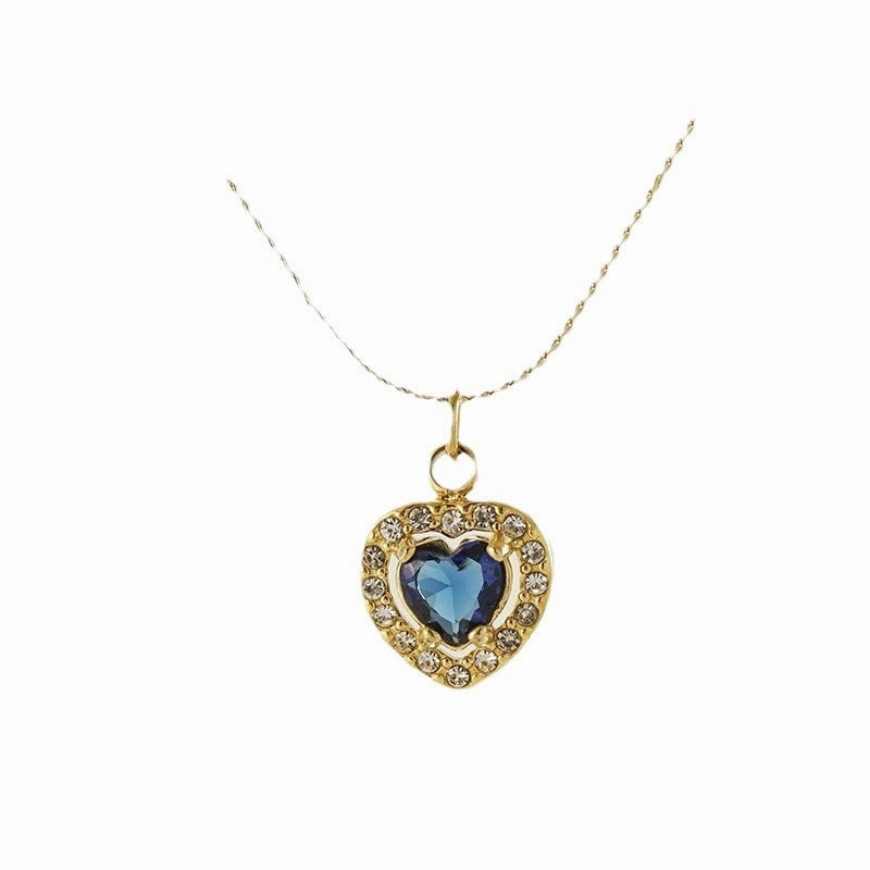 Wholesale Diamond Heart Inlaid Zirconia High-end Luxury Necklaces