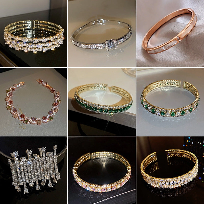 Wholesale Diamond Inlaid Metal Bracelets