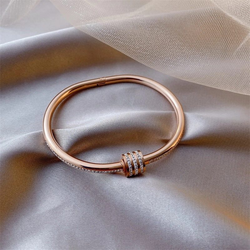 Wholesale Diamond Inlaid Metal Bracelets