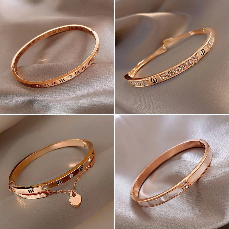Wholesale Diamond Inlaid Metal Bracelets