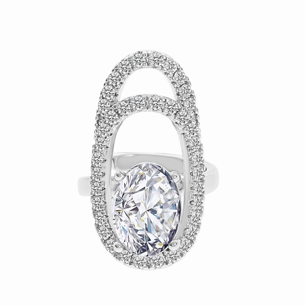 Wholesale Diamond Nail Art Alloy Rings