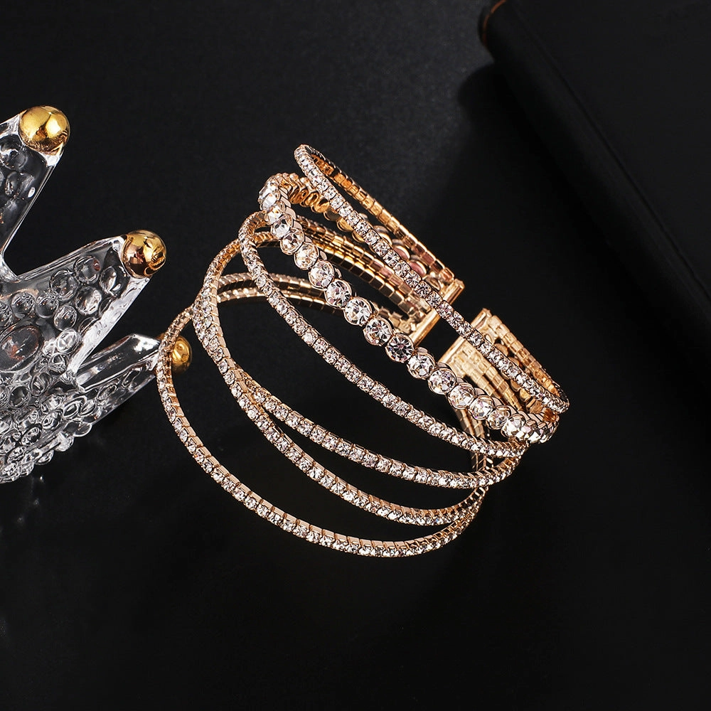 Wholesale Diamond Wire Elastic Bracelet