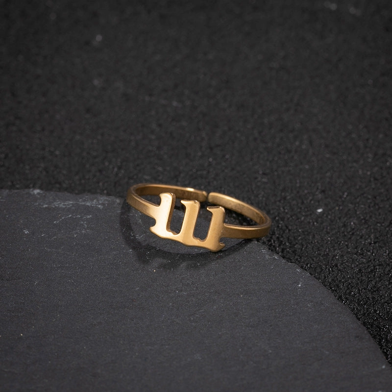 Wholesale Digital Stainless Steel Adjustable Rings