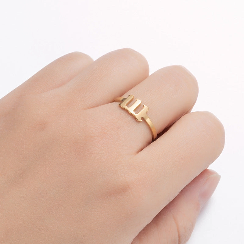 Wholesale Digital Stainless Steel Adjustable Rings