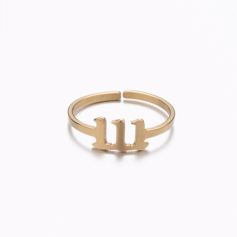 Wholesale Digital Stainless Steel Adjustable Rings