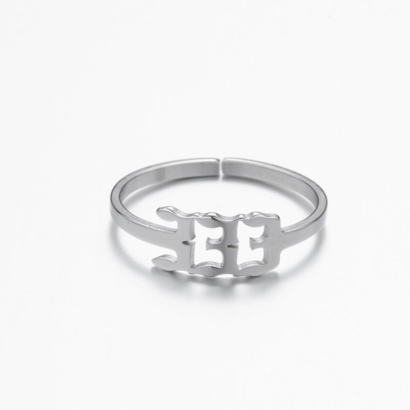 Wholesale Digital Stainless Steel Adjustable Rings