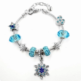 Wholesale DIY Christmas Heart Snake Bone Chain Bracelet