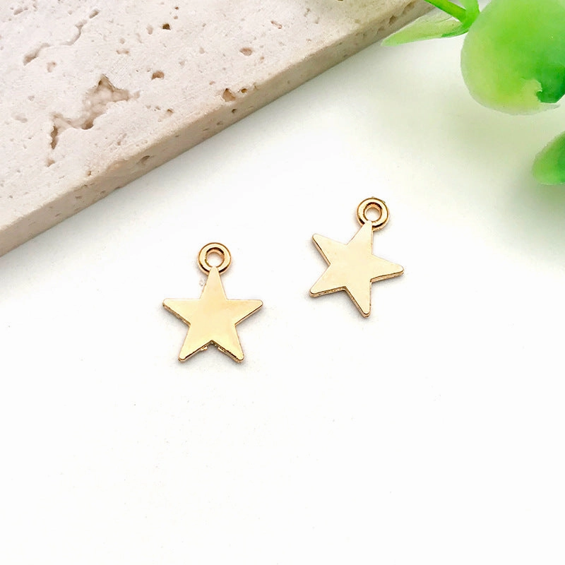 Wholesale DIY Drip Oil Alloy Small Pendant Bracelet Moon Star Sun Moon Necklace Pendant Accessories