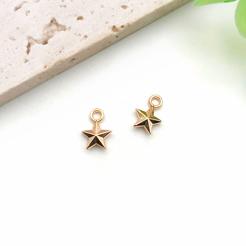 Wholesale DIY Drip Oil Alloy Small Pendant Bracelet Moon Star Sun Moon Necklace Pendant Accessories