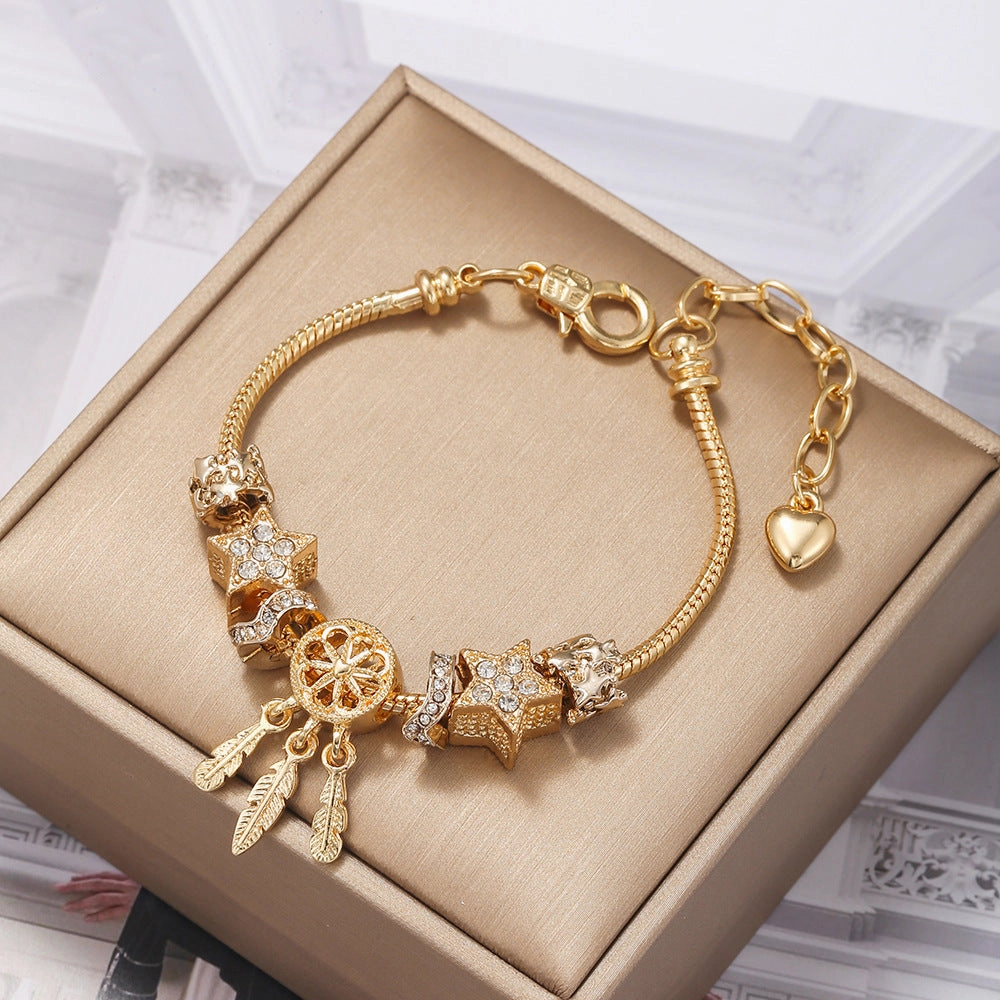 Wholesale DIY Star Beads Dream Catcher Bracelet