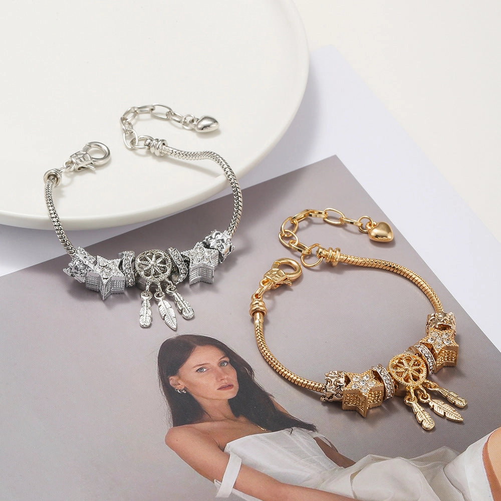 Wholesale DIY Star Beads Dream Catcher Bracelet