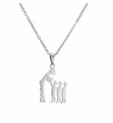 Wholesale DIY Warm Mother and Daughter Necklace